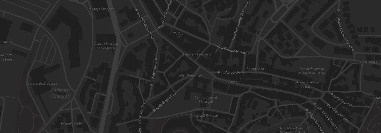 Mapa com a localização da Svilpako em Bragança, Portugal
